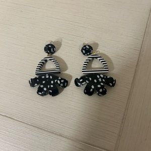 Lele sadoughi, black and white earrings. New without tags never worn.